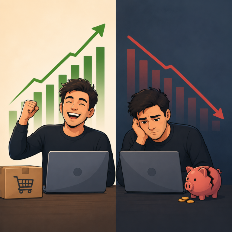 Faturamento e lucro no e-commerce